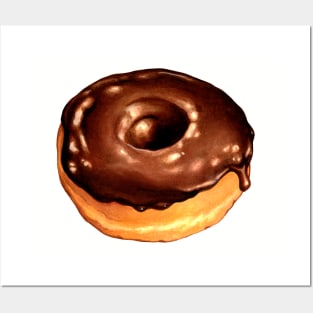 Chocolate donut Posters and Art